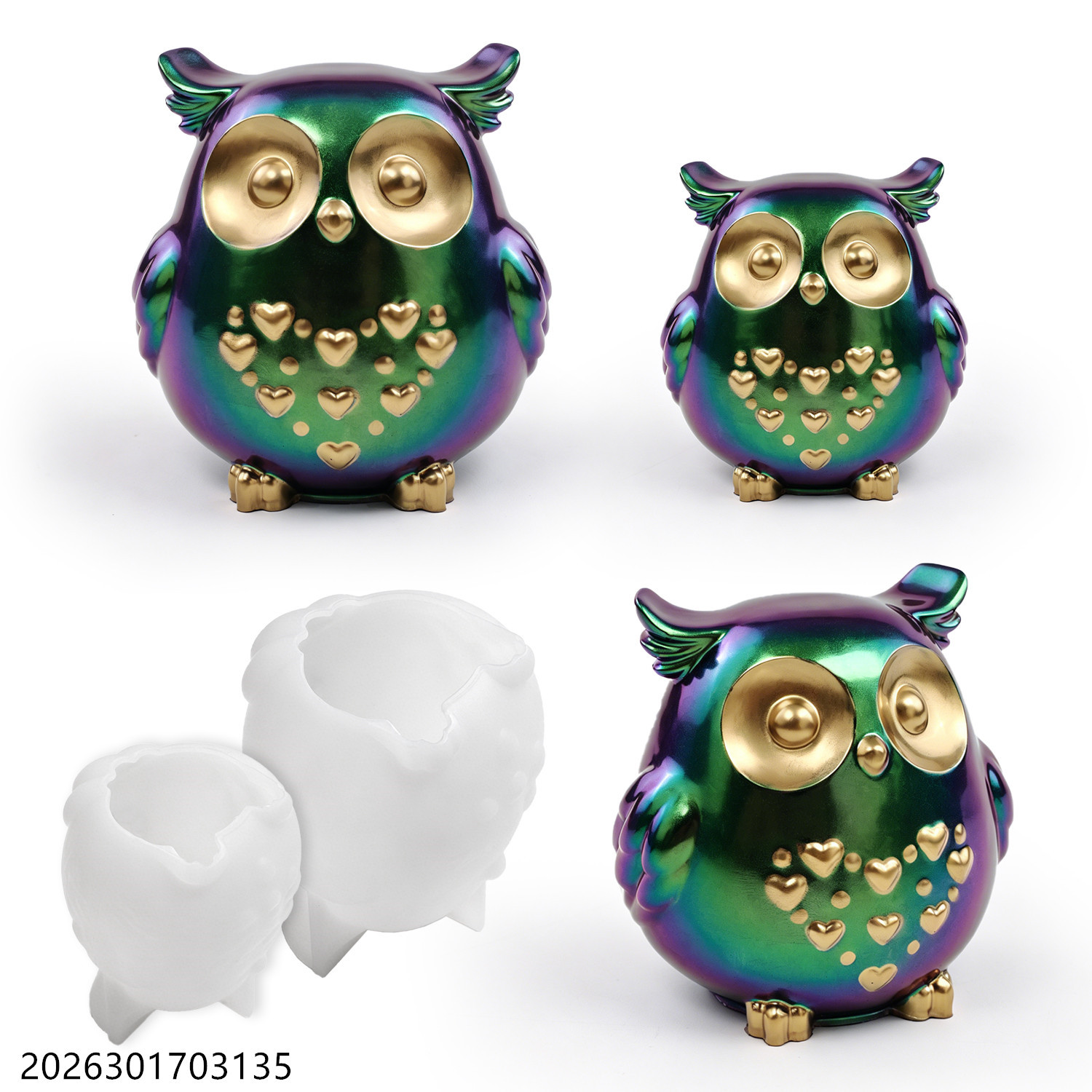 Candle Making Kits - Uil siliconen mal 3D vogelvorm set